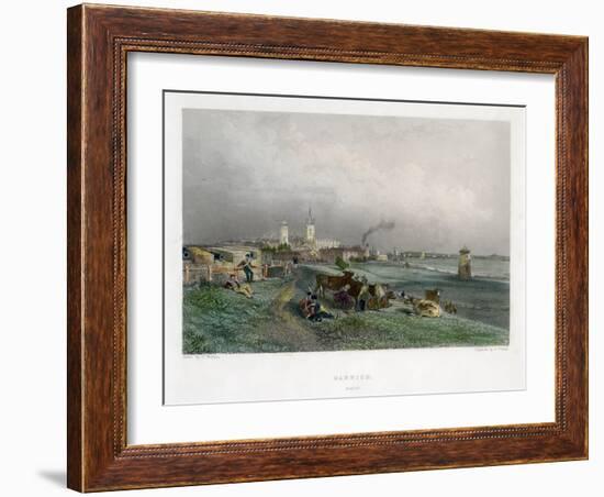 Harwich, Essex, 19th Century-E Finden-Framed Giclee Print