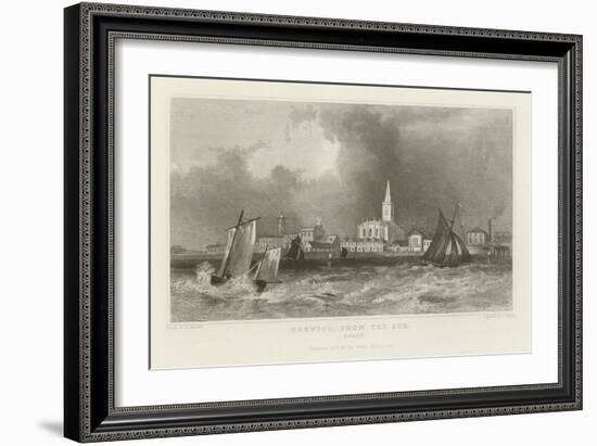 Harwich, from the Sea, Essex-William Henry Bartlett-Framed Giclee Print