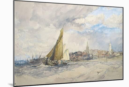 Harwich, from the Sea-Charles Bentley-Mounted Giclee Print