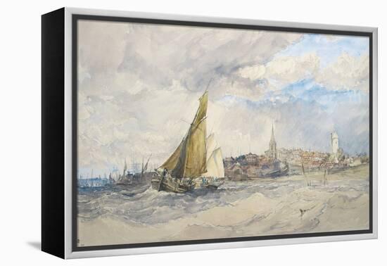 Harwich, from the Sea-Charles Bentley-Framed Premier Image Canvas