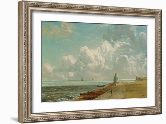 Harwich, the Low Lighthouse and Beacon Hill, c.1820-John Constable-Framed Giclee Print