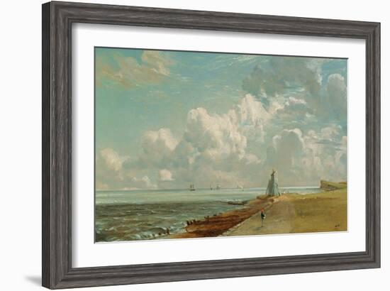 Harwich, the Low Lighthouse and Beacon Hill, c.1820-John Constable-Framed Giclee Print
