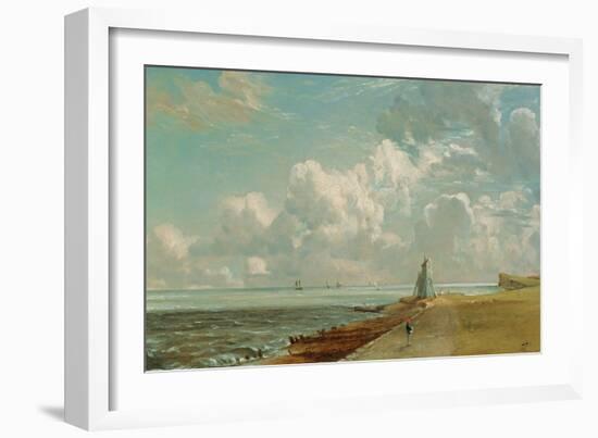 Harwich, the Low Lighthouse and Beacon Hill, c.1820-John Constable-Framed Giclee Print