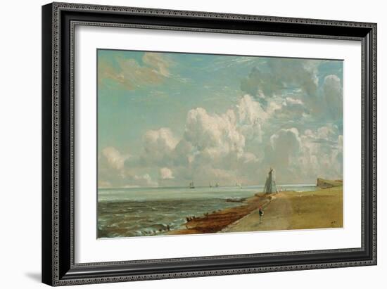 Harwich, the Low Lighthouse and Beacon Hill, c.1820-John Constable-Framed Giclee Print