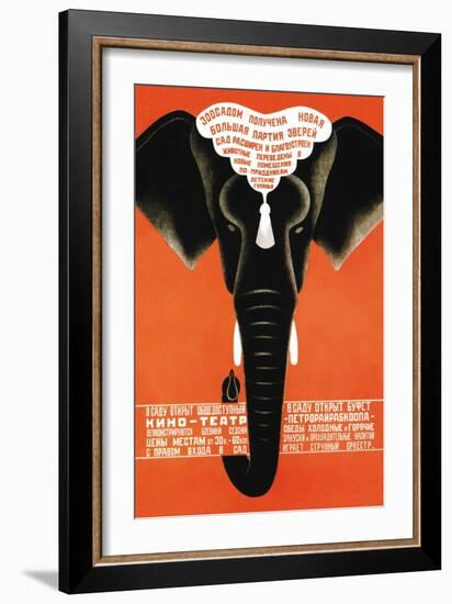 Has Just Arrived, A Large Party of Wild Animals, Leningrad Zoo-Dmitri Bulanov-Framed Art Print