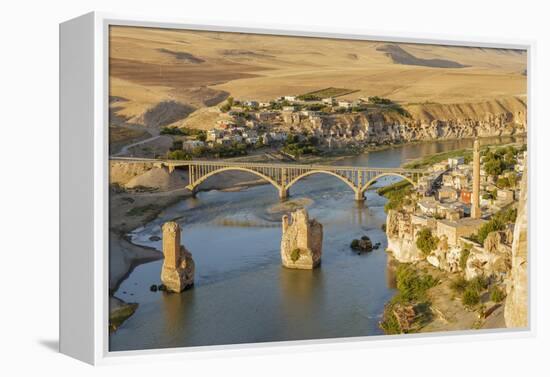 Hasankeyf on Tigris River, Mardin, Turkey-Ali Kabas-Framed Premier Image Canvas