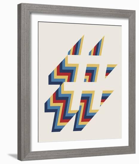 Hash Tag Layers-Tom Frazier-Framed Giclee Print