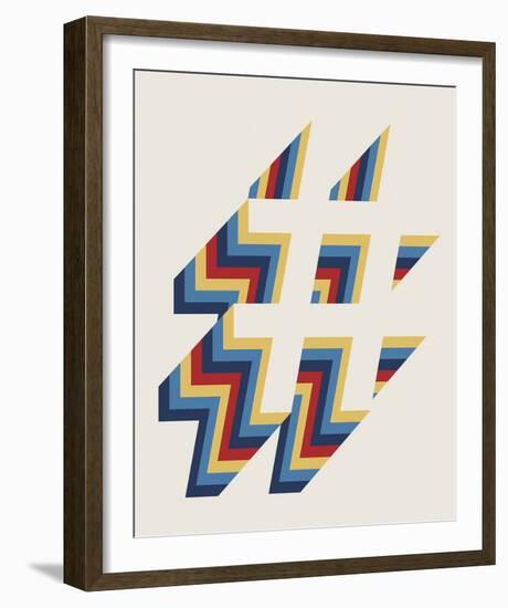 Hash Tag Layers-Tom Frazier-Framed Giclee Print