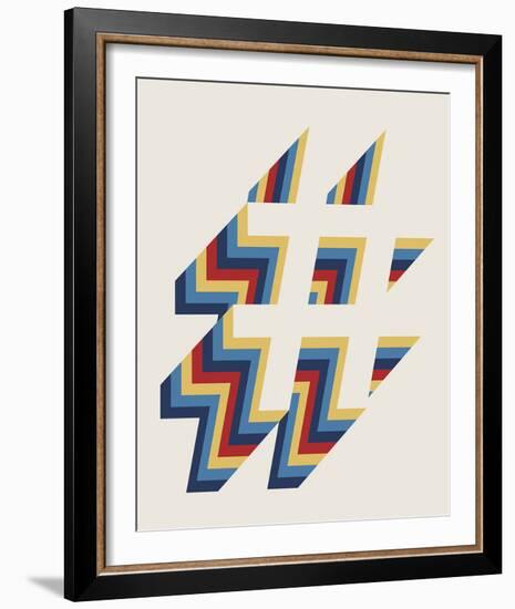 Hash Tag Layers-Tom Frazier-Framed Giclee Print