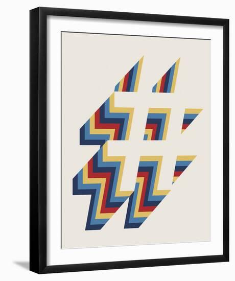 Hash Tag Layers-Tom Frazier-Framed Giclee Print