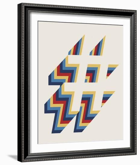 Hash Tag Layers-Tom Frazier-Framed Giclee Print