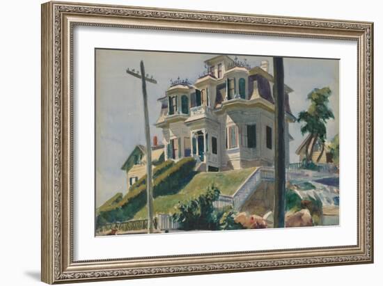 Haskell's House, 1924-Edward Hopper-Framed Art Print