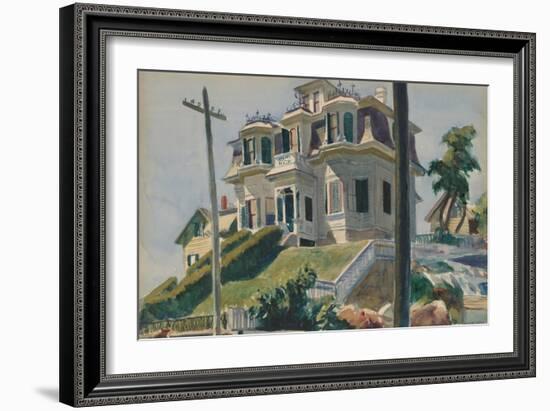 Haskell's House, 1924-Edward Hopper-Framed Art Print