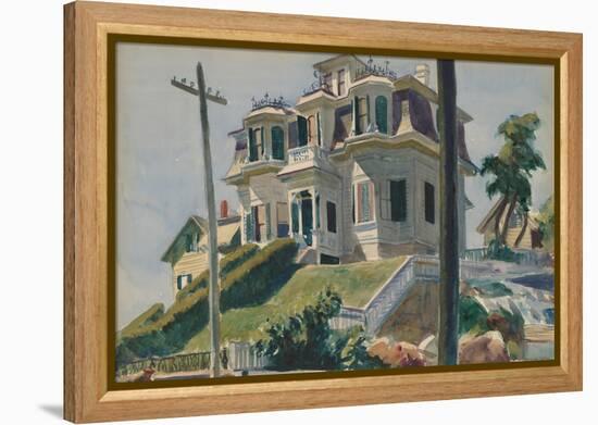 Haskell's House, 1924-Edward Hopper-Framed Stretched Canvas