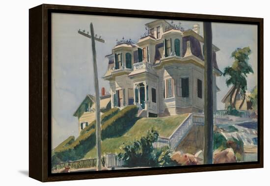 Haskell's House, 1924-Edward Hopper-Framed Stretched Canvas