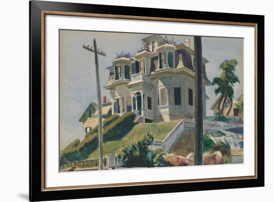 Haskell's House, 1924-Edward Hopper-Framed Art Print