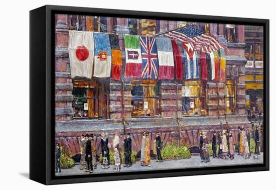 Hassam: Allied Flags, 1917-Childe Hassam-Framed Premier Image Canvas