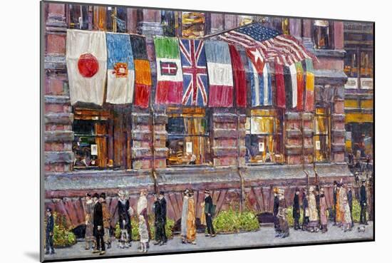 Hassam: Allied Flags, 1917-Childe Hassam-Mounted Giclee Print