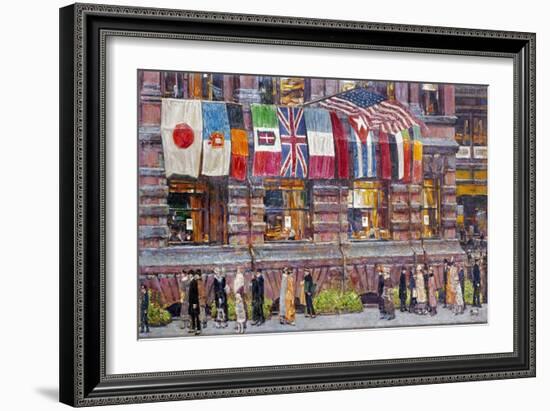 Hassam: Allied Flags, 1917-Childe Hassam-Framed Giclee Print