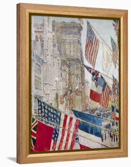 Hassam: Allies Day, May 1917-Childe Hassam-Framed Premier Image Canvas