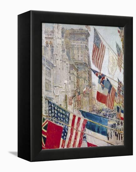 Hassam: Allies Day, May 1917-Childe Hassam-Framed Premier Image Canvas