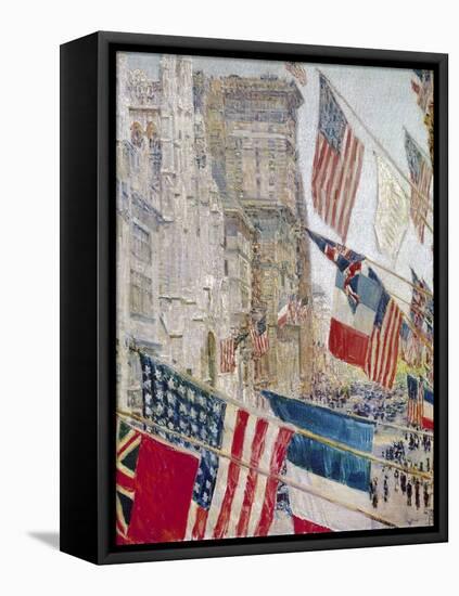 Hassam: Allies Day, May 1917-Childe Hassam-Framed Premier Image Canvas