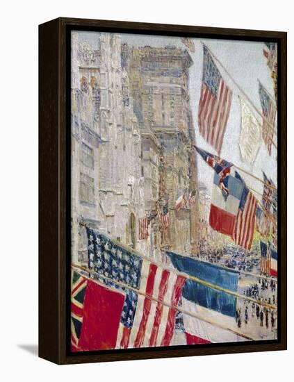 Hassam: Allies Day, May 1917-Childe Hassam-Framed Premier Image Canvas