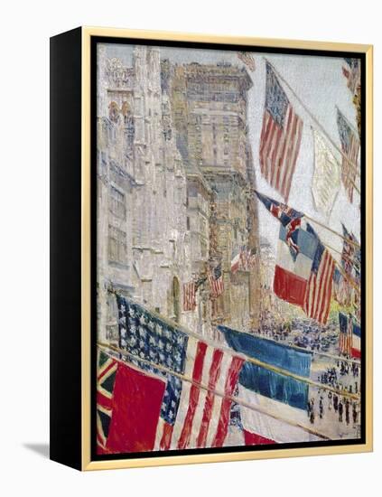 Hassam: Allies Day, May 1917-Childe Hassam-Framed Premier Image Canvas