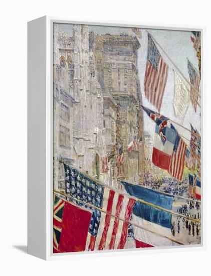 Hassam: Allies Day, May 1917-Childe Hassam-Framed Premier Image Canvas