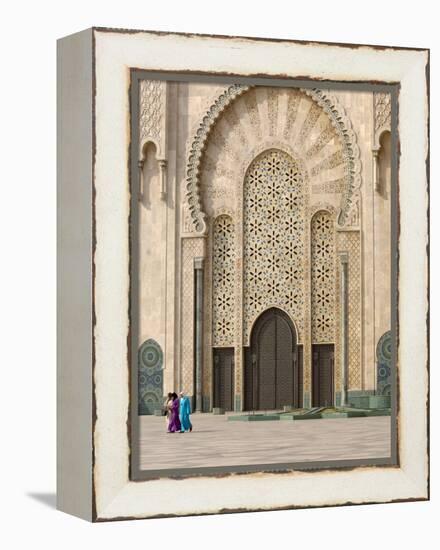 Hassan Ii Mosque, Casablanca, Morocco, North Africa, Africa-Graham Lawrence-Framed Premier Image Canvas