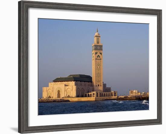 Hassan Ii Mosque in Casablanca, the Third Largest in World after Those at Mecca and Medina, Morocco-Julian Love-Framed Photographic Print