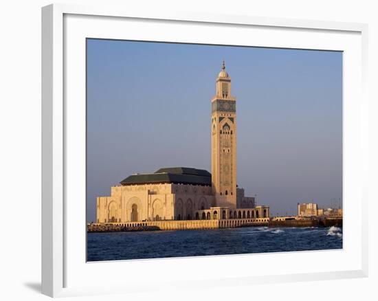 Hassan Ii Mosque in Casablanca, the Third Largest in World after Those at Mecca and Medina, Morocco-Julian Love-Framed Photographic Print