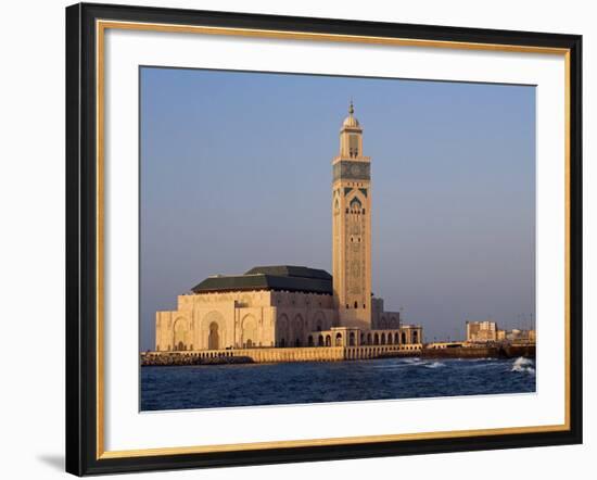 Hassan Ii Mosque in Casablanca, the Third Largest in World after Those at Mecca and Medina, Morocco-Julian Love-Framed Photographic Print