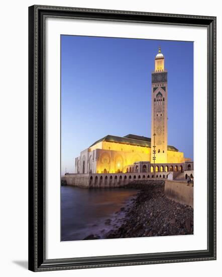 Hassan Ii Mosque in Casablanca, the Third Largest in World after Those at Mecca and Medina, Morocco-Julian Love-Framed Photographic Print