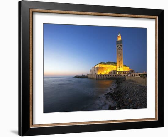 Hassan Ii Mosque in Casablanca, the Third Largest in World after Those at Mecca and Medina, Morocco-Julian Love-Framed Photographic Print