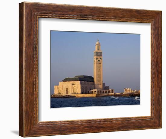 Hassan Ii Mosque in Casablanca, the Third Largest in World after Those at Mecca and Medina, Morocco-Julian Love-Framed Photographic Print