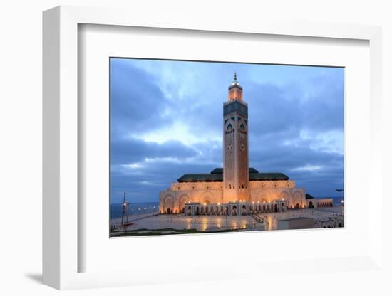 Hassan Ii Mosque in Casablanca-p.lange-Framed Photographic Print