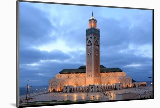 Hassan Ii Mosque in Casablanca-p.lange-Mounted Photographic Print