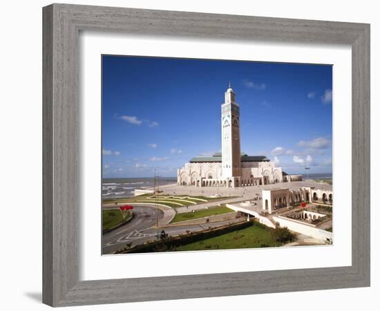 Hassan II Mosque, the Third Largest Mosque in the World, Casablanca, Morocco, North Africa, Africa-Gavin Hellier-Framed Photographic Print