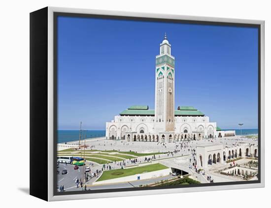 Hassan II Mosque, the Third Largest Mosque in the World, Casablanca, Morocco, North Africa, Africa-Gavin Hellier-Framed Premier Image Canvas