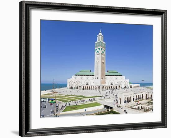 Hassan II Mosque, the Third Largest Mosque in the World, Casablanca, Morocco, North Africa, Africa-Gavin Hellier-Framed Photographic Print