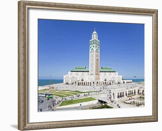 Hassan II Mosque, the Third Largest Mosque in the World, Casablanca, Morocco, North Africa, Africa-Gavin Hellier-Framed Photographic Print