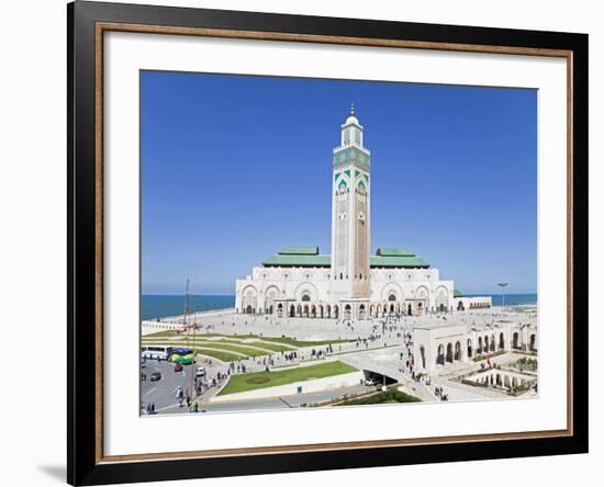 Hassan II Mosque, the Third Largest Mosque in the World, Casablanca, Morocco, North Africa, Africa-Gavin Hellier-Framed Photographic Print