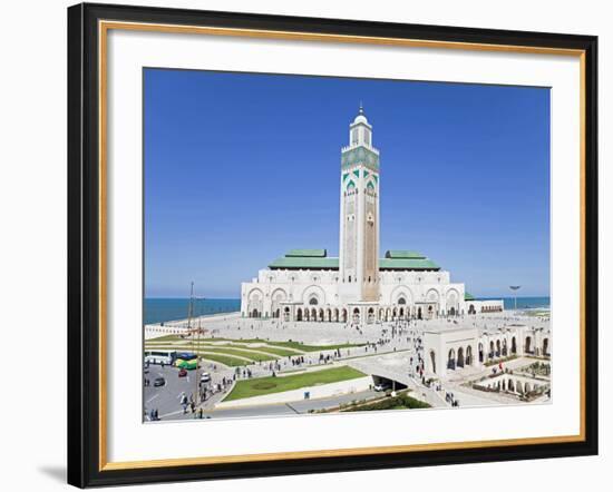 Hassan II Mosque, the Third Largest Mosque in the World, Casablanca, Morocco, North Africa, Africa-Gavin Hellier-Framed Photographic Print