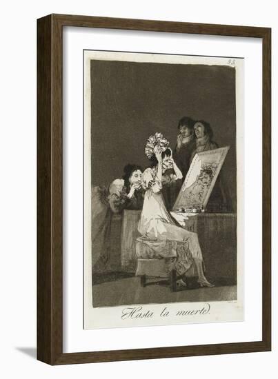 Hasta La Muerte, 1799-Francisco de Goya-Framed Giclee Print