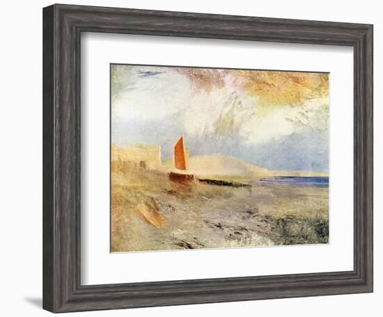 Hastings, 19th Century-J. M. W. Turner-Framed Giclee Print
