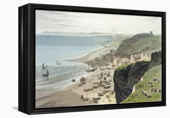 Hastings, A Voyage Around Great Britain Undertaken Between the Years 1814 and 1825, Pub.1823-Thomas & William Daniell-Framed Premier Image Canvas