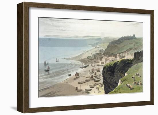 Hastings, A Voyage Around Great Britain Undertaken Between the Years 1814 and 1825, Pub.1823-Thomas & William Daniell-Framed Giclee Print