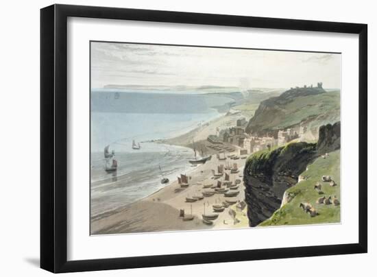 Hastings, A Voyage Around Great Britain Undertaken Between the Years 1814 and 1825, Pub.1823-Thomas & William Daniell-Framed Giclee Print