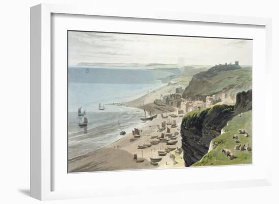 Hastings, A Voyage Around Great Britain Undertaken Between the Years 1814 and 1825, Pub.1823-Thomas & William Daniell-Framed Giclee Print